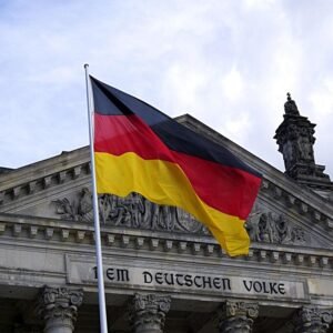 German-Flag-in-front-of-Building